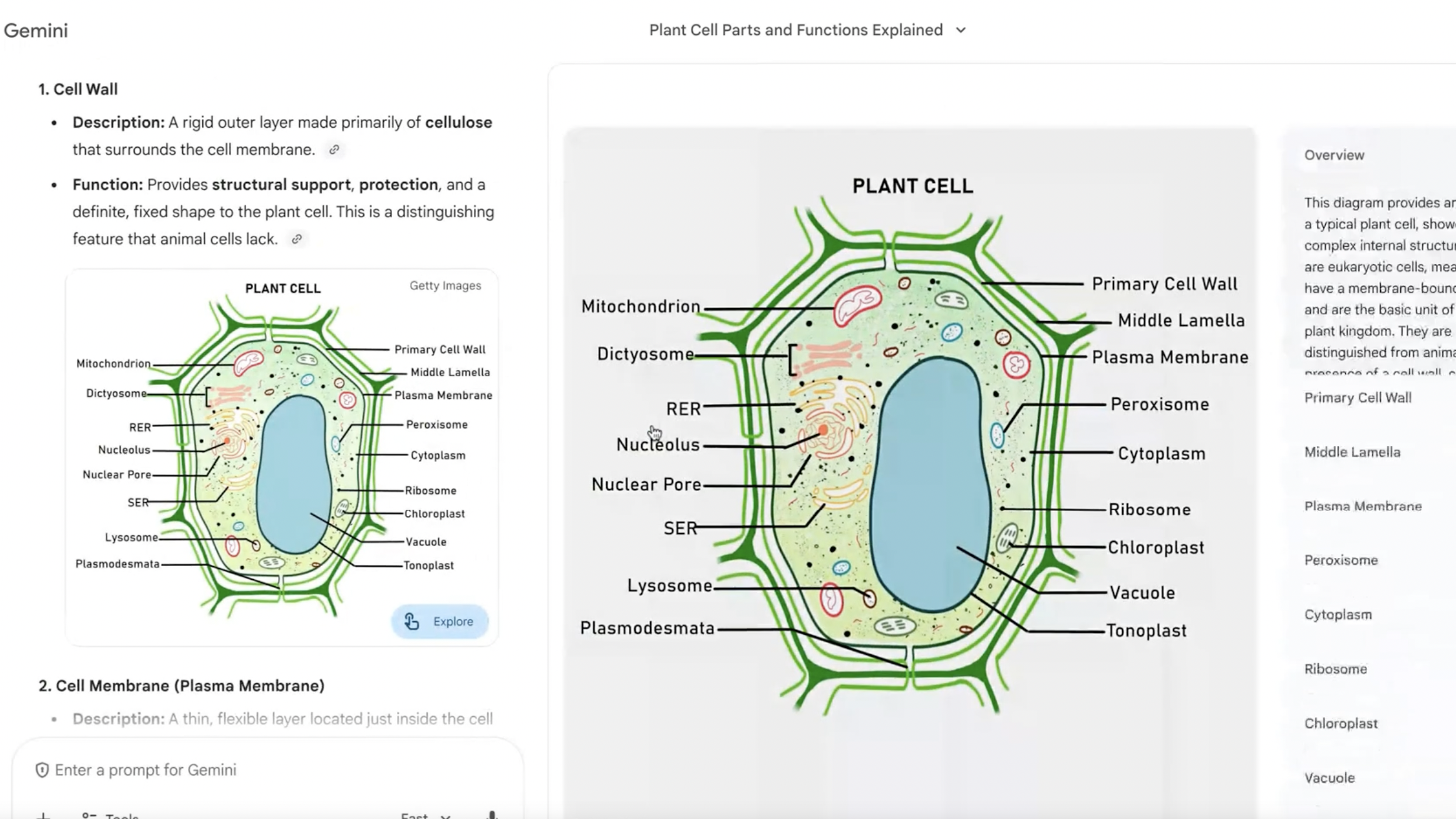 A screenshot of Google Gemini 3 results