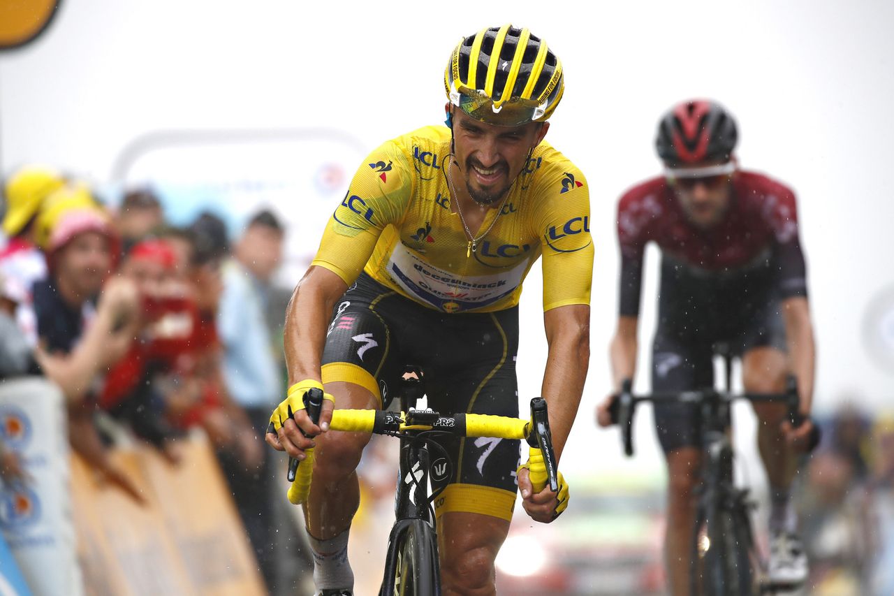 Julian Alaphilippe struggled for the first time in the Tour