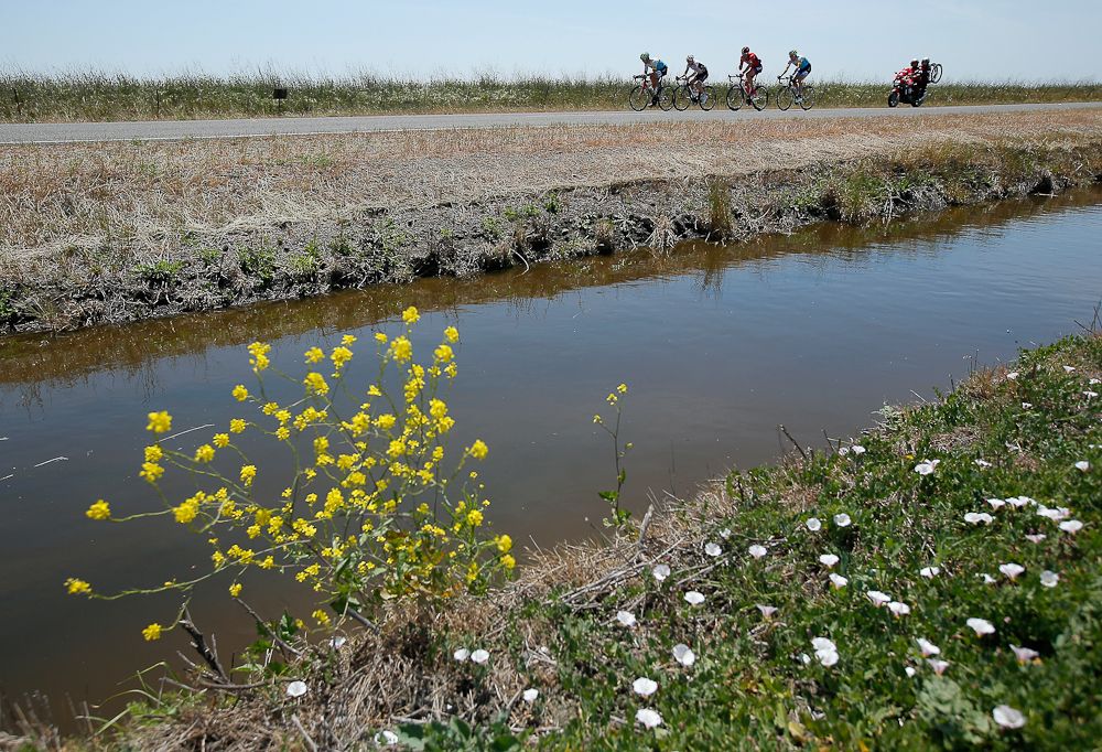 The breakaway puts in the work during stage 1.