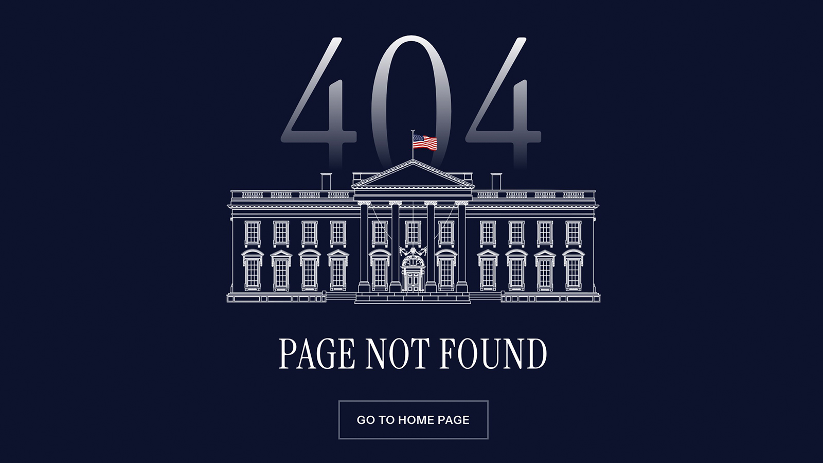 White House 404 page