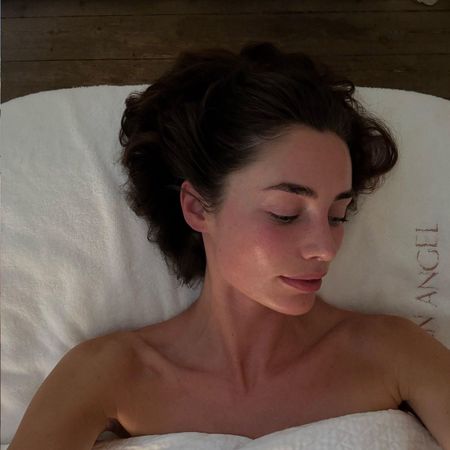 Rebecca Donaldson post-facial skin