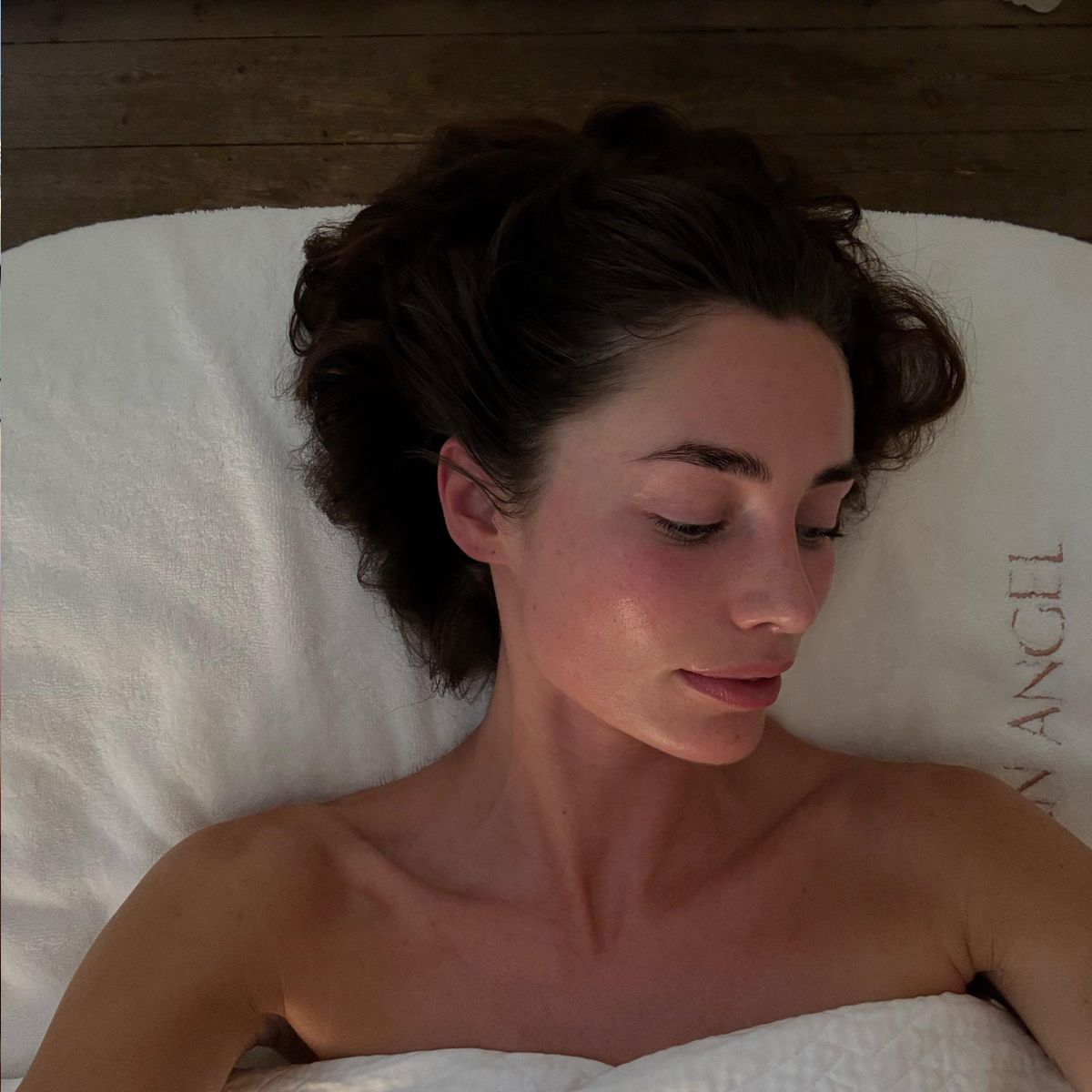 Rebecca Donaldson post-facial skin