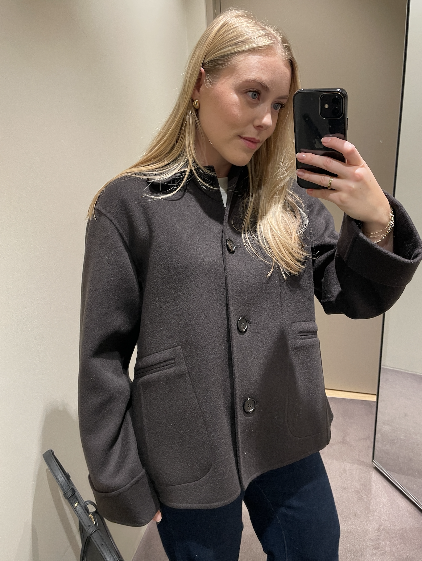 Florrie Alexander wearing a COS jacket.