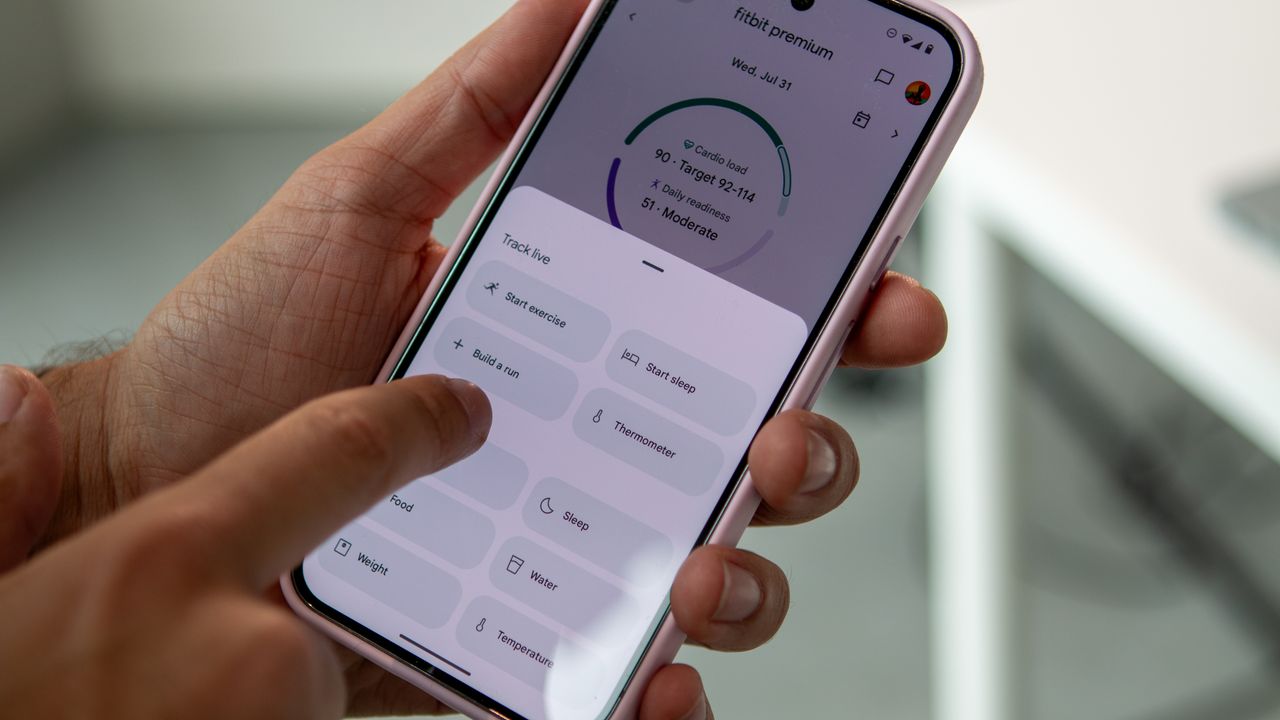 Build a run in the Fitbit app