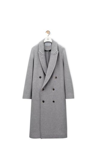 Double-Breasted Coat in Cashmere