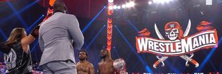 AJ Styles, Osmos, and The New Day on Raw
