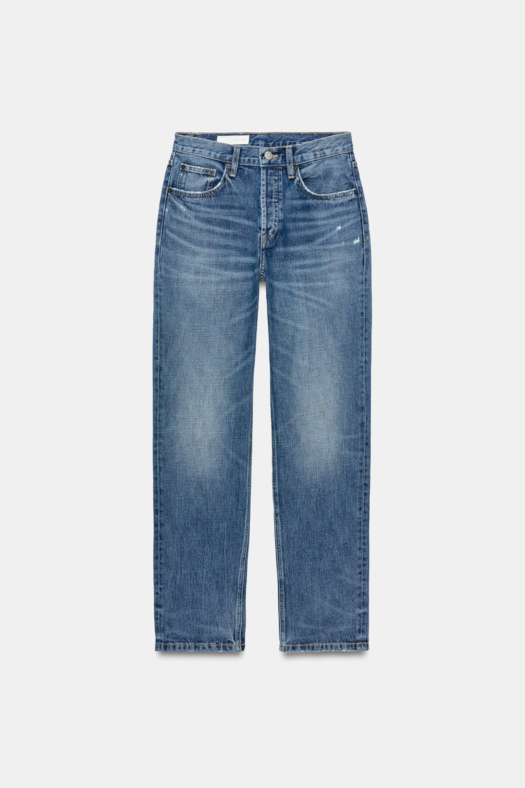 Trf Mid-Rise Straight Fit Jeans - Blue - 25 (us 0)