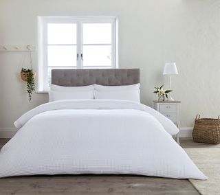 white bed