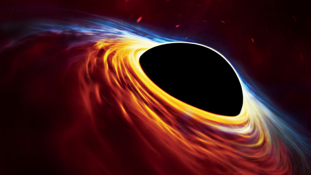 black holes in space wallpaper