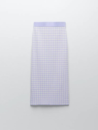 Zara Gingham Knit Skirt | $39.90