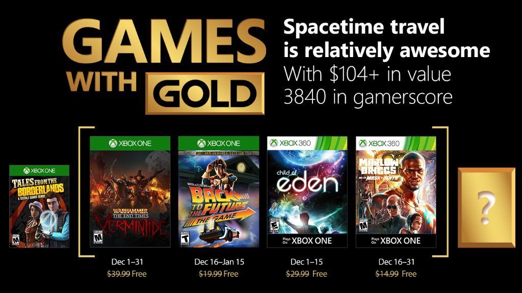 Welcome to December's Xbox Games with Gold - MSPoweruser