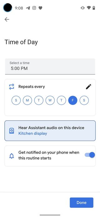 Create Google Assistant Routine Step 4-1