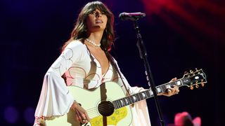 Ella Langley performs onstage at Nissan Stadium during CMA Fest 2026 day one on June 04, 2026 in Nashville, Tennessee. 