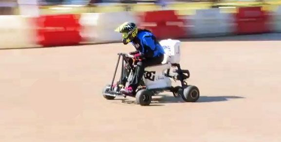 Jolene Van Vugt setting the world record for the fastest toilet on May 2.