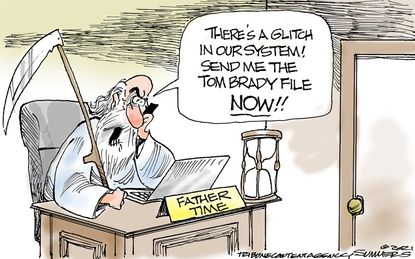 Editorial Cartoon U.S. Tom Brady buccaneers super bowl LV