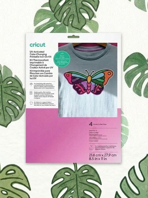 Printable Iron-On UV Colour Changing Kit &ndash; 8.5 in X 11 in (4 Ct)
