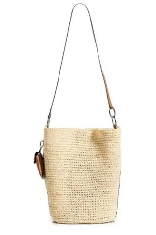 Proenza Schouler White Label Women's Raffia Spring Bucket Bag, Ivory, One Size