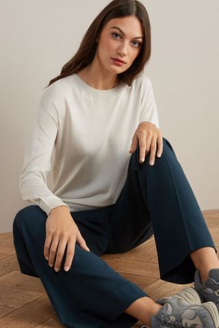Falconri Silk and Cotton Crew Neck Sweater | best Summer Sweaters 2022