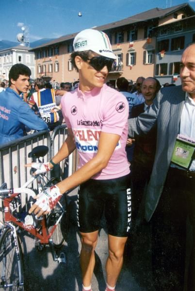 It's the penultimate day of racing at the 1988 Giro d'Italia for race leader Andy Hampsten.