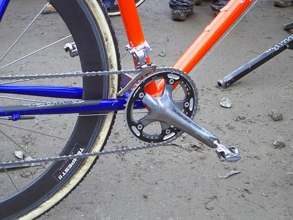 Dura-Ace chainset with FSA chainrings 46/38 for Trebon today
