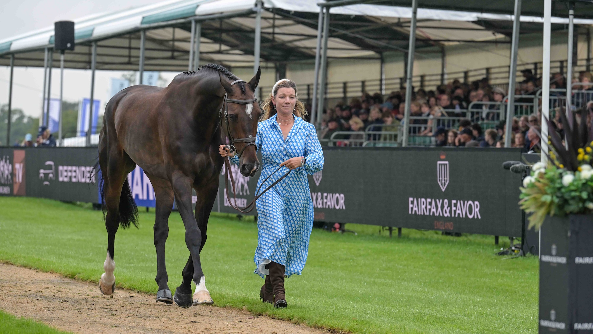 Kate Rocher-Smith (GBR) riding Dassett Select in the fist Horse Inspection before the start of the Defender Burghley Horse Trials, in the park land surrounding Burghley House near Stamford in Lincolnshire in the UK between 2nd - 6th September 2026