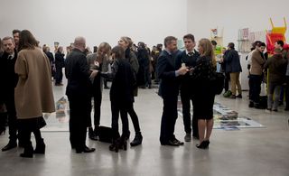 guests at Hauser & Wirth's Selldorf-designed gallery on Savile Row