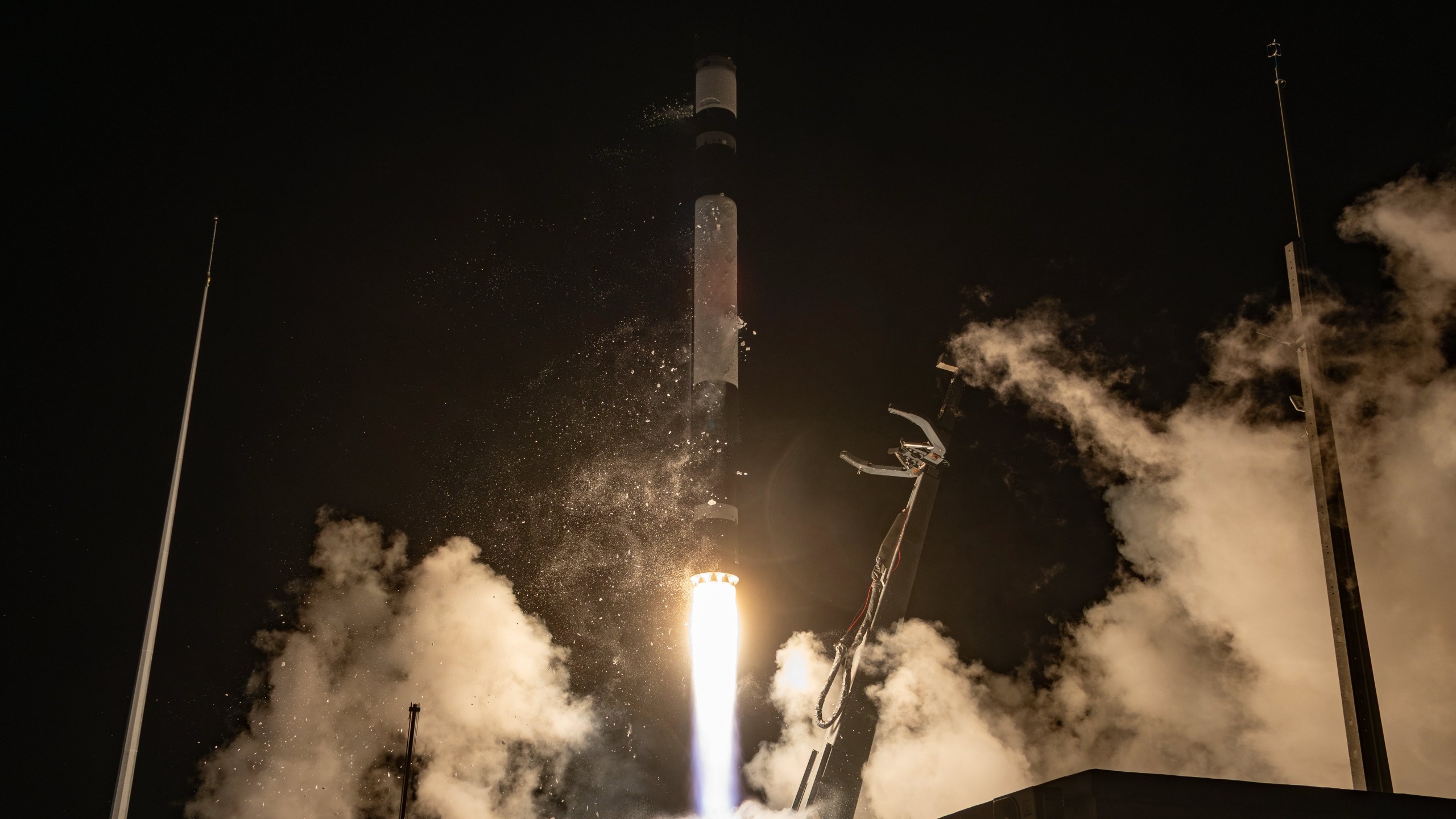A Rocket Lab Electron rocket launches the "Owl Around The World" mission Japanese company Synspective from New Zealand on Sept. 2, 2026.