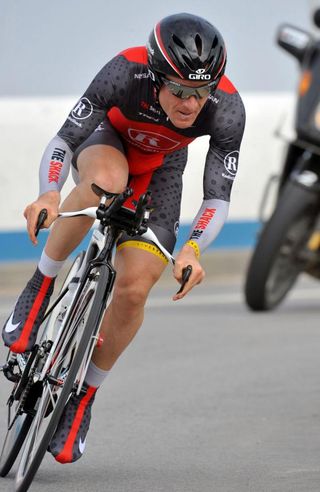 Levi Leipheimer (RadioShack) on his way to fourth in the final stage at Algarve