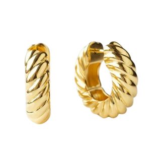 Carrie Elizabeth Chunky Rope Twisted Hoop