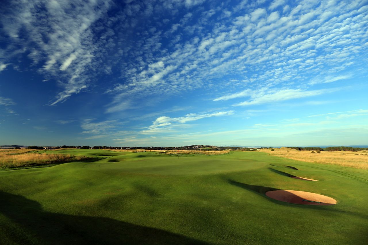 The par-4 5th hole pictured at Muirfield