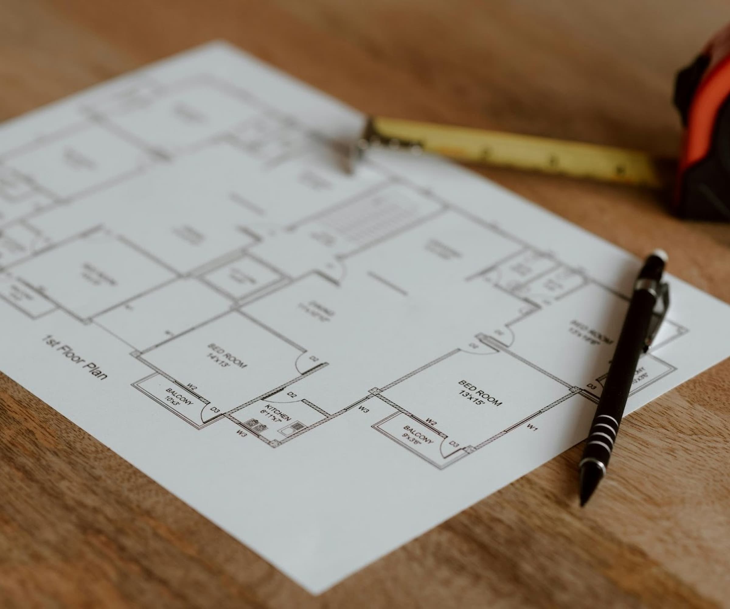 Designs for a planning application