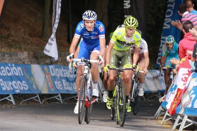 Anthony Roux (FDJ) sets the pace on the first pass of El Castillo
