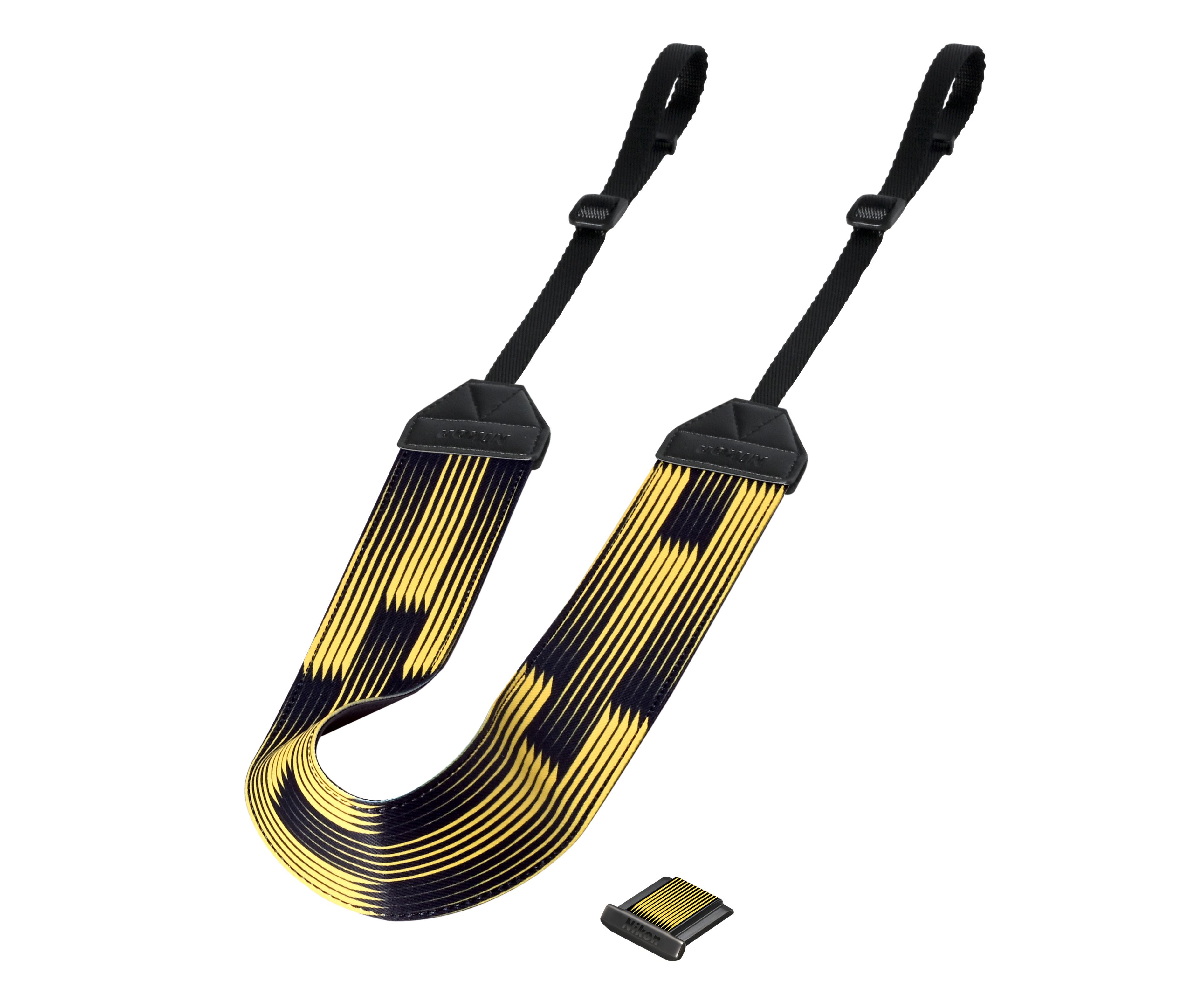 A limited edition camera strap with matching cover inspired by Nikon's partnership with Salt NYC