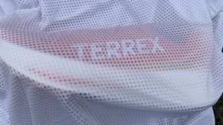 adidas Terrex Agravic Trail Running t-shirt – closeup of the mesh ventilation