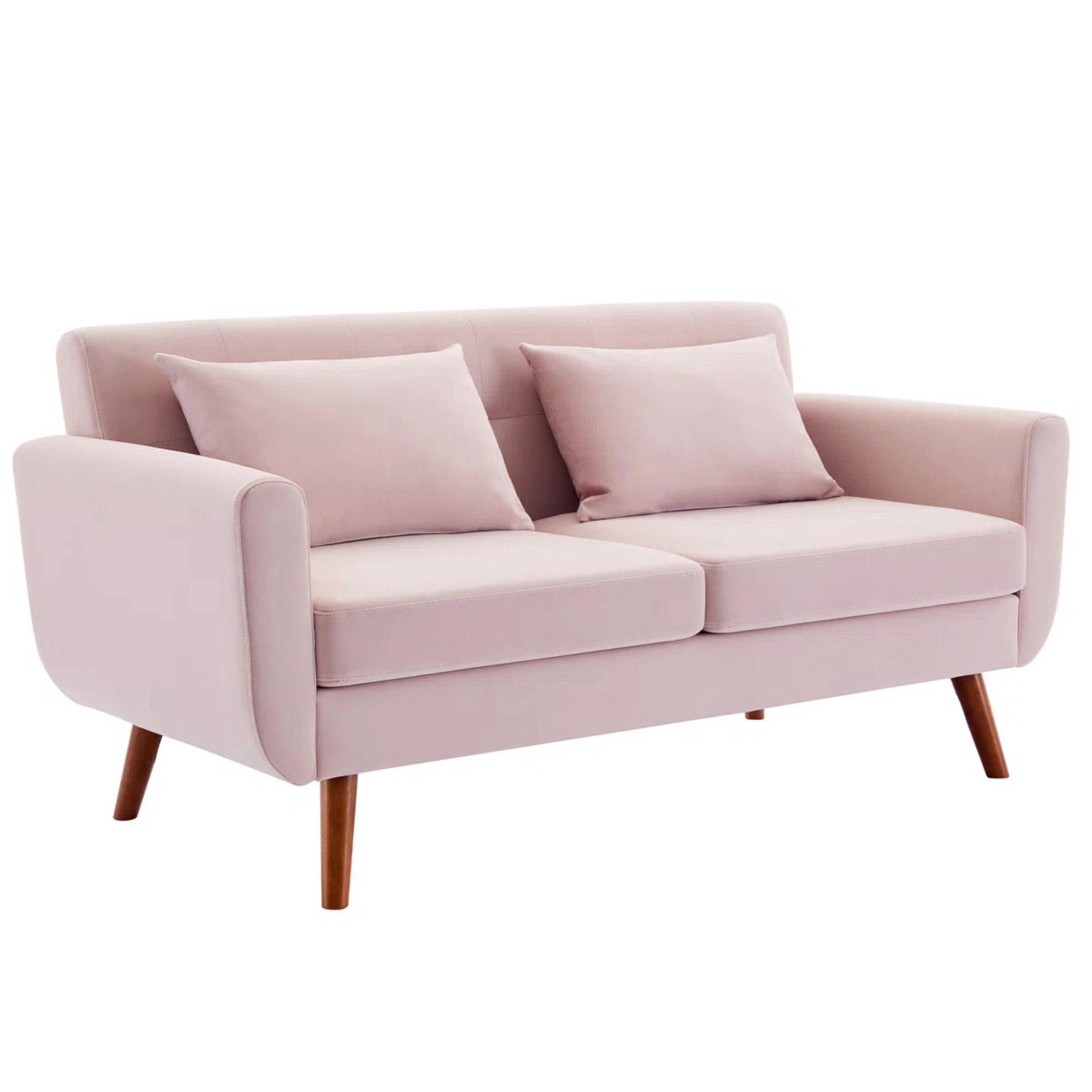 Wayfair, Corrigan Studio&amp;reg; Jadier 66" Upholstered Loveseat Square Sofa &amp;amp; Reviews | Wayfair