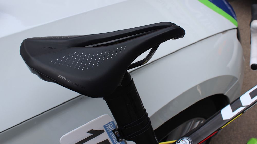 McLay opts for a Specialized Power Pro saddle