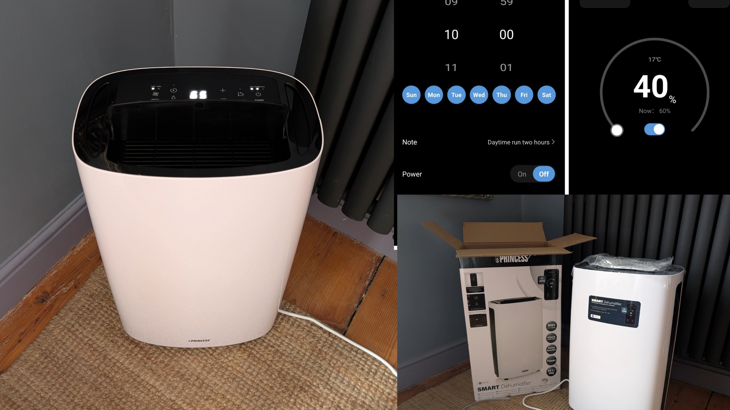 princess 20l smart dehumidifier