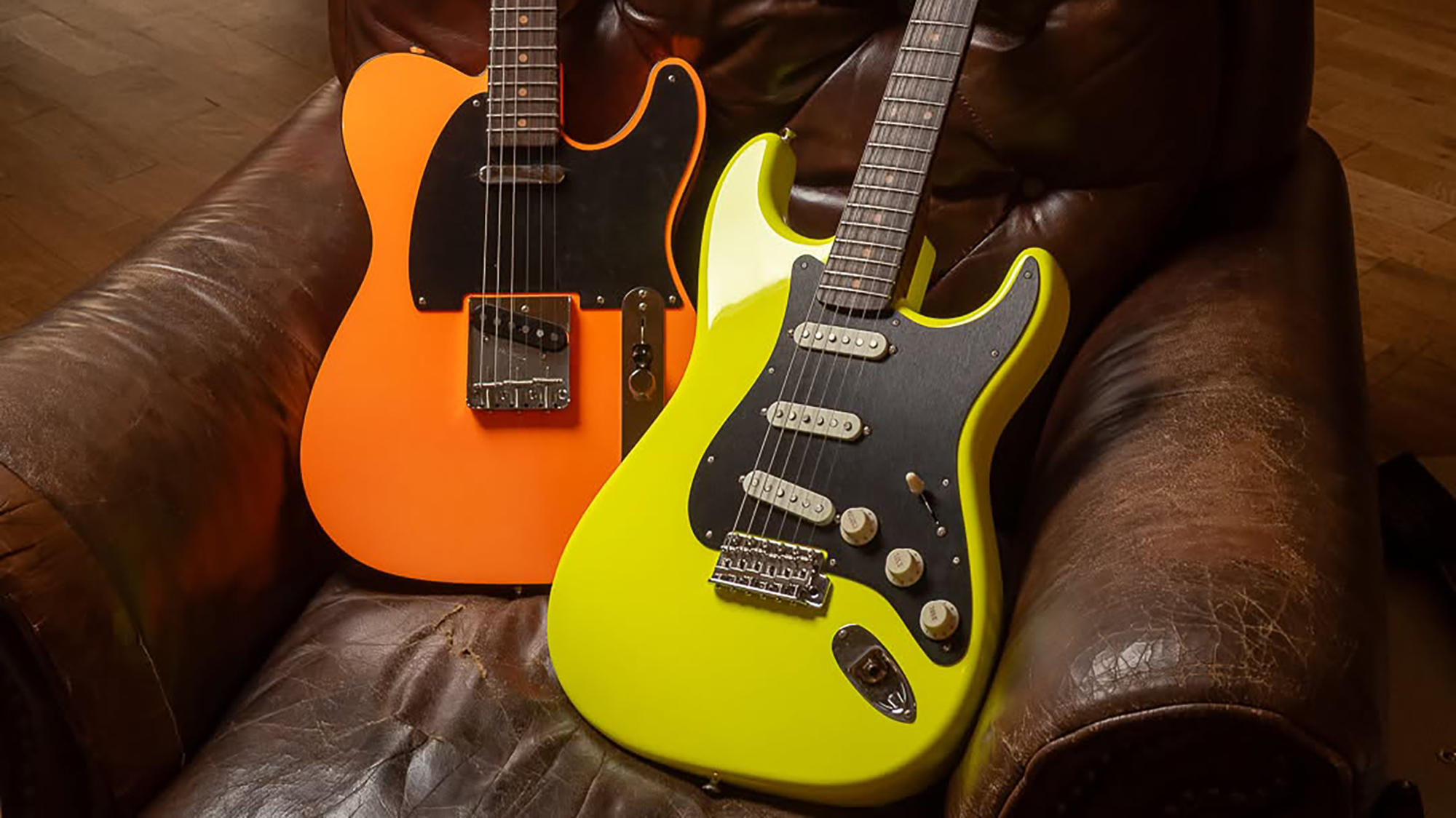 Fender x Chicago Music Exchange Fluorescent models