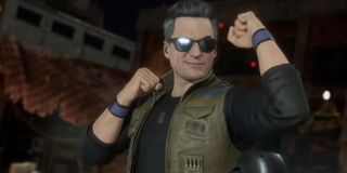 Johnny Cage in a vest