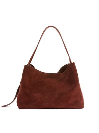 Suede Shoulder Bag - Reddish Brown - Arket Gb