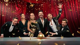 The Britain's Got Talent 2023 judges and Ant & Dec around the golden buzzer
