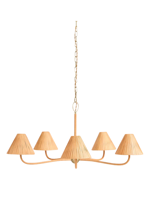 Delphine Rattan Chandelier