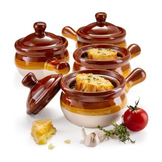 KooK French Onion Soup Crocks with Lids