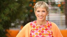 barbara corcoran on a green background