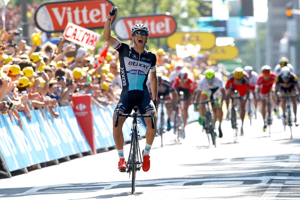 Zdenek Stybar wins stage 6 of the 2015 Tour de France.