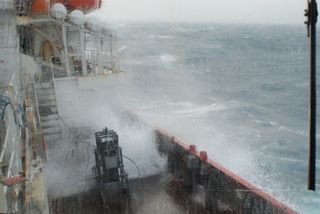 An Antarctic storm