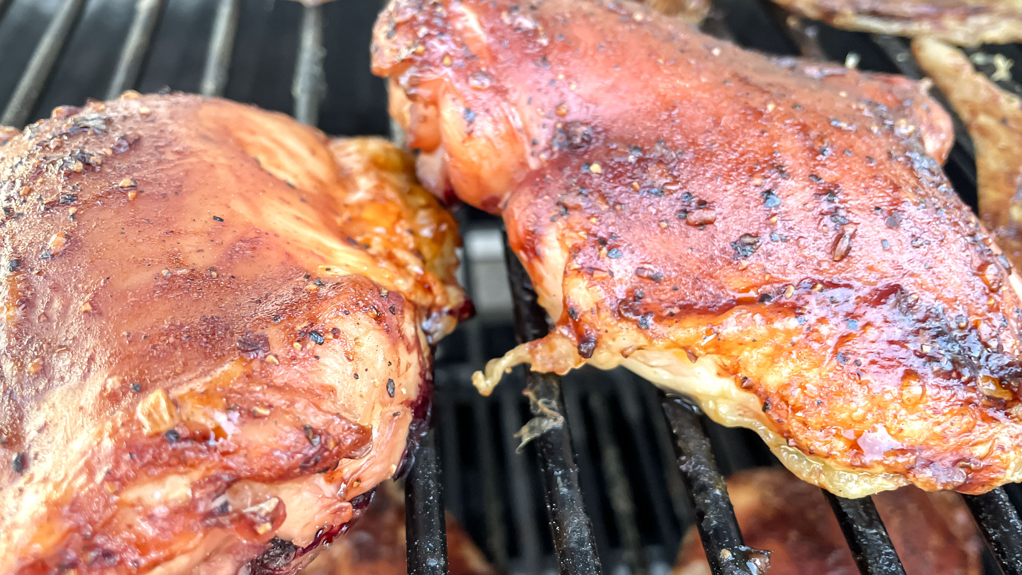 Meat being cooked on the Masterbuilt Gravity Series 1150