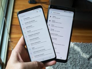 Samsung Galaxy S9+ and Pixel 2 XL