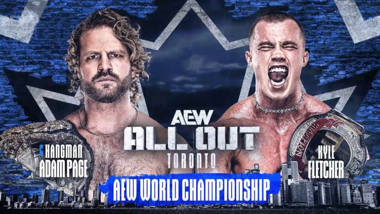 'Hangman' Adam Page will defend the AEW World Championship against Kyle Fletcher at AEW All Out 2025.