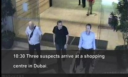 Security footage of the men believed to be part of the hit squad.
